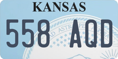 KS license plate 558AQD