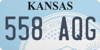 KS license plate 558AQG