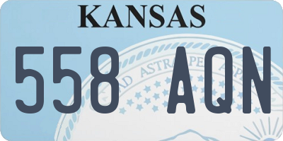 KS license plate 558AQN