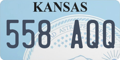 KS license plate 558AQQ