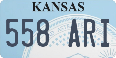 KS license plate 558ARI
