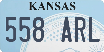 KS license plate 558ARL