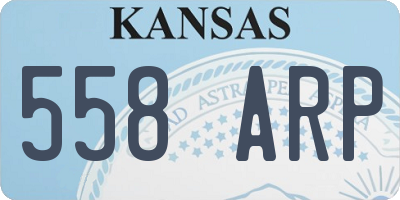 KS license plate 558ARP