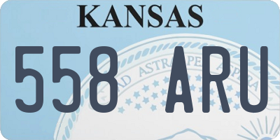 KS license plate 558ARU