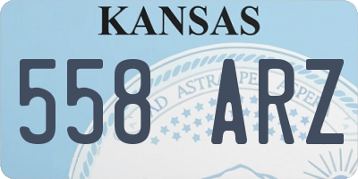 KS license plate 558ARZ