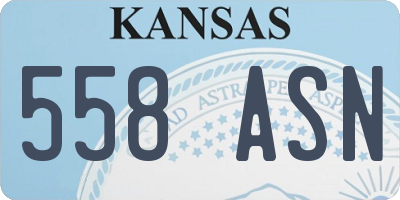 KS license plate 558ASN