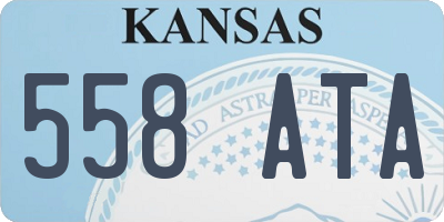 KS license plate 558ATA