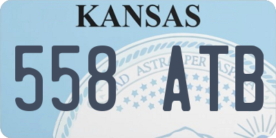 KS license plate 558ATB