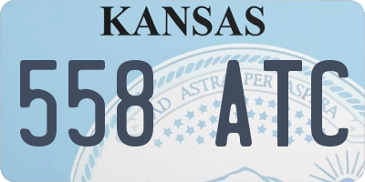 KS license plate 558ATC