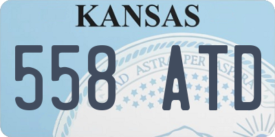 KS license plate 558ATD