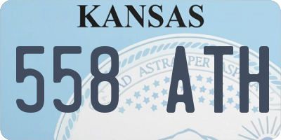 KS license plate 558ATH