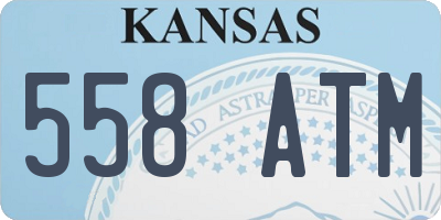 KS license plate 558ATM