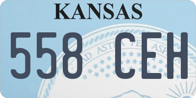 KS license plate 558CEH