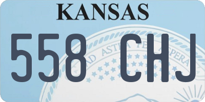 KS license plate 558CHJ