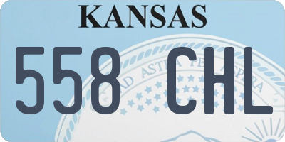 KS license plate 558CHL