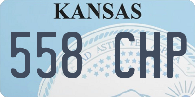 KS license plate 558CHP