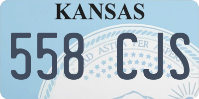 KS license plate 558CJS