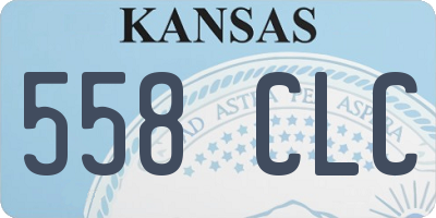 KS license plate 558CLC