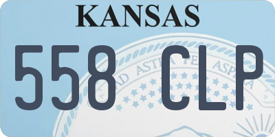 KS license plate 558CLP