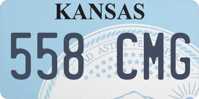 KS license plate 558CMG