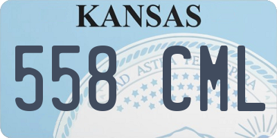 KS license plate 558CML
