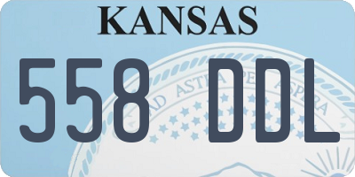 KS license plate 558DDL