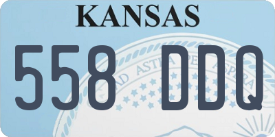 KS license plate 558DDQ