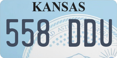 KS license plate 558DDU