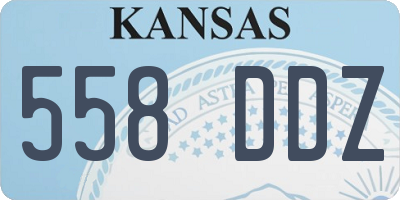 KS license plate 558DDZ