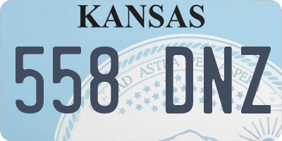 KS license plate 558DNZ