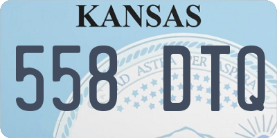 KS license plate 558DTQ