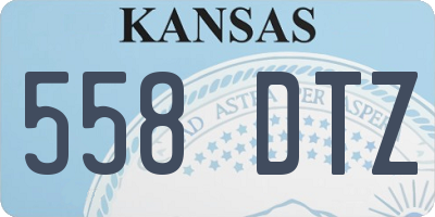 KS license plate 558DTZ