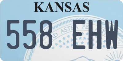 KS license plate 558EHW