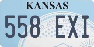 KS license plate 558EXI