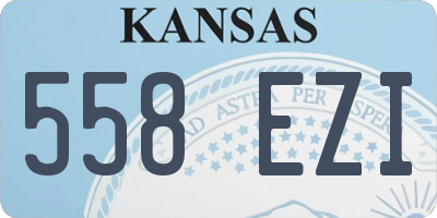 KS license plate 558EZI