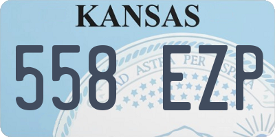 KS license plate 558EZP