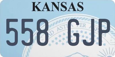 KS license plate 558GJP