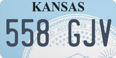 KS license plate 558GJV