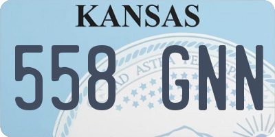 KS license plate 558GNN