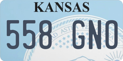 KS license plate 558GNO