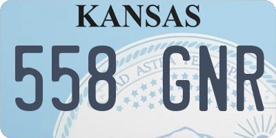 KS license plate 558GNR