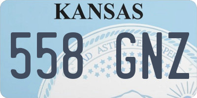 KS license plate 558GNZ