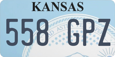 KS license plate 558GPZ