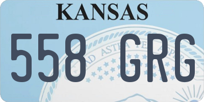 KS license plate 558GRG