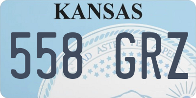 KS license plate 558GRZ