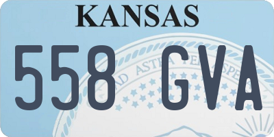 KS license plate 558GVA