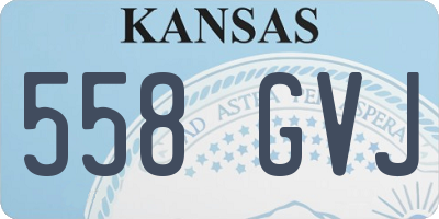 KS license plate 558GVJ