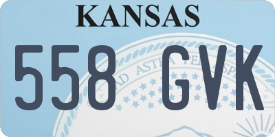 KS license plate 558GVK