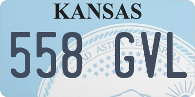 KS license plate 558GVL