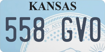 KS license plate 558GVO